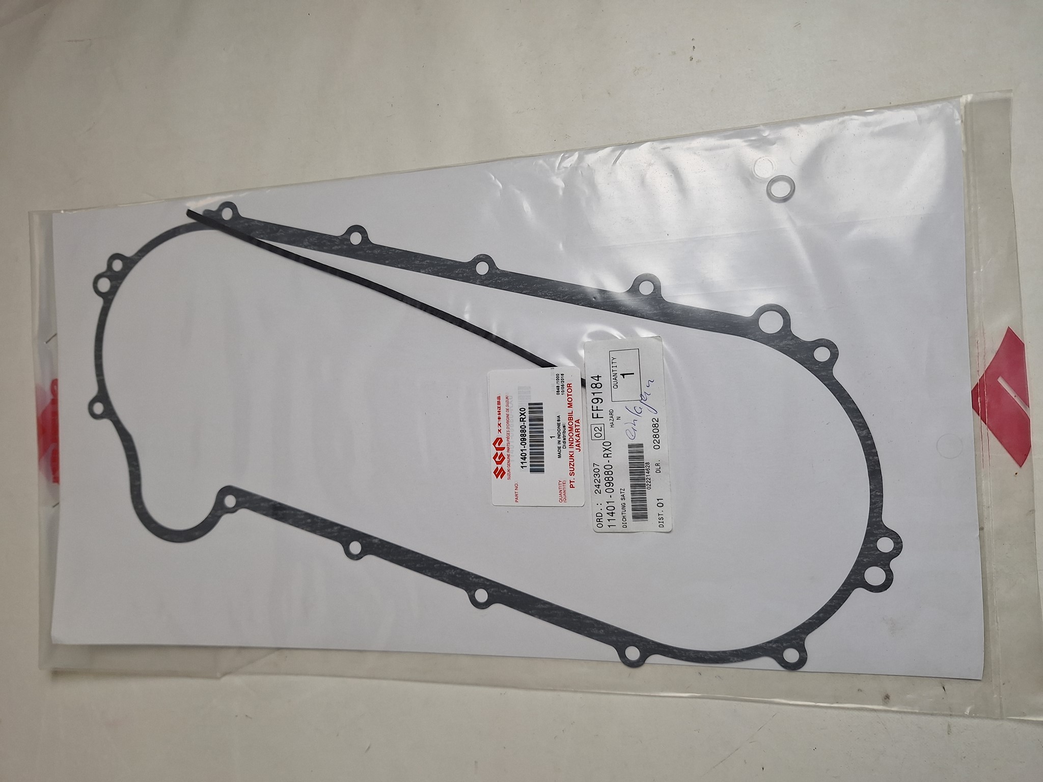 Bild von SUZUKI  DICHTUNG  11401-09880-RX0
